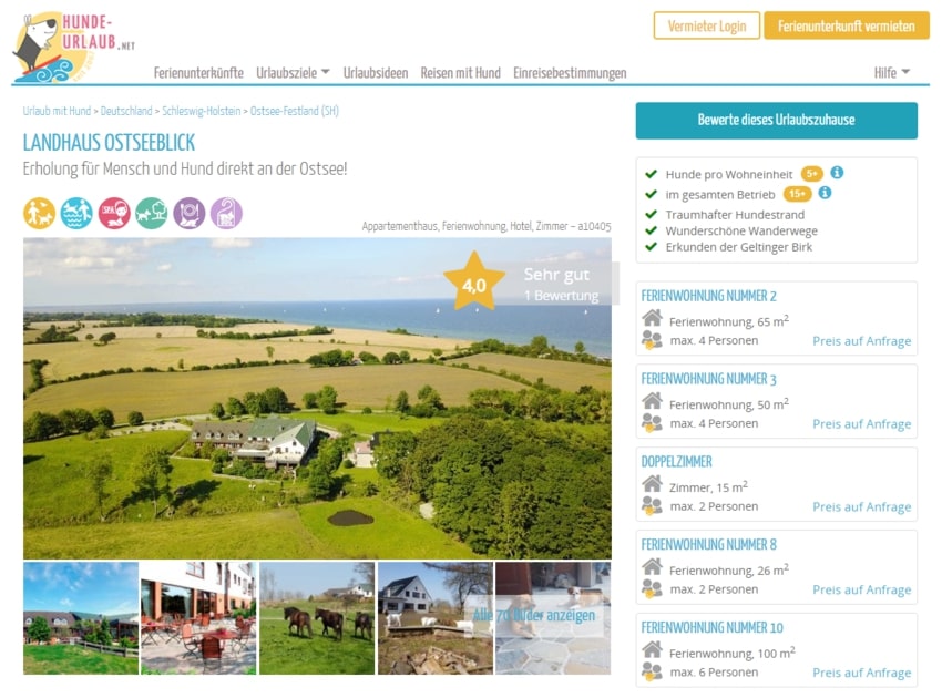Site showcase - hundeurlaub